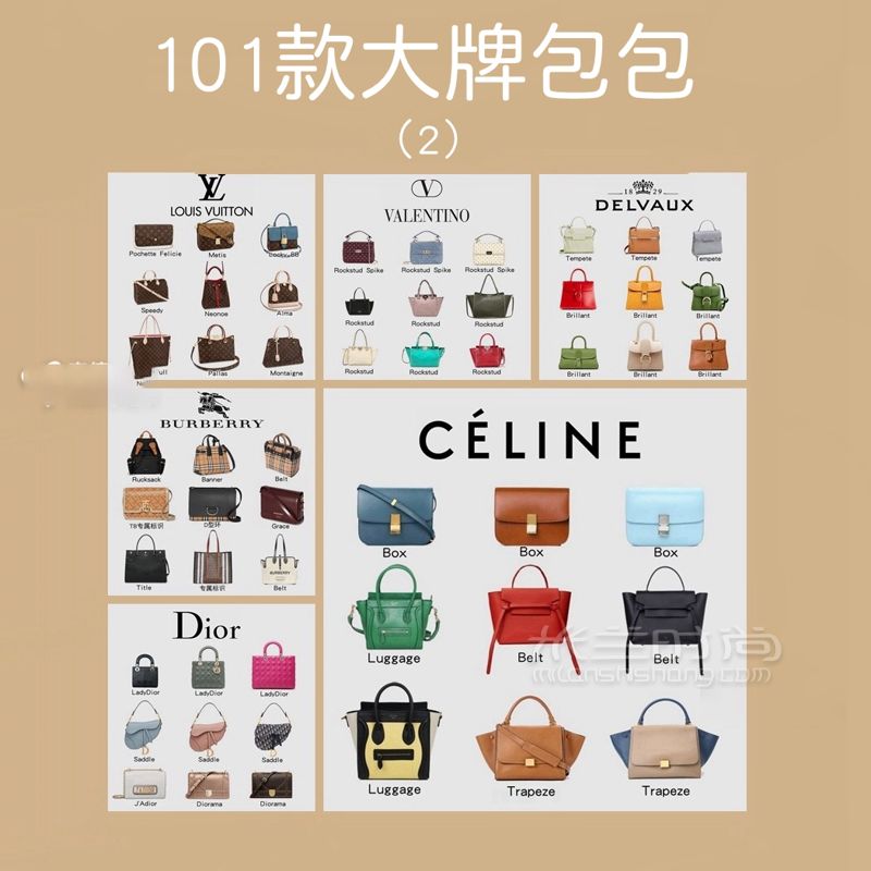 101個經(jīng)典款奢侈品包包款式解讀