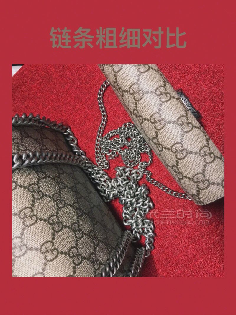 Gucci酒神小號（mini） supermini 對比 (4)