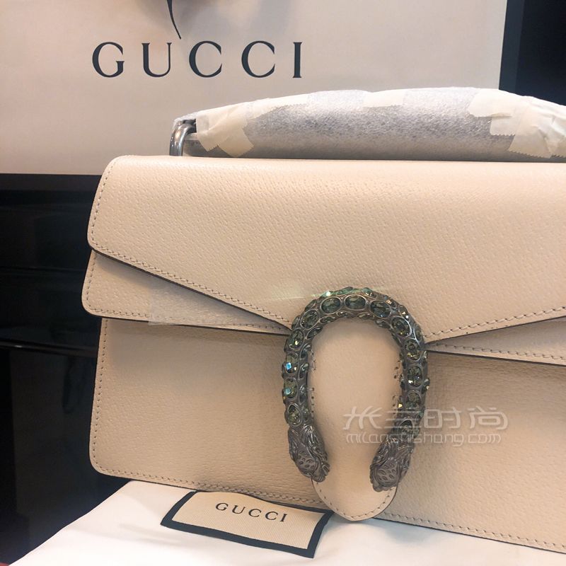 gucci酒神包19年新色簡直美炸天了！小仙女必備??！顏色是類似乳白色的全牛 (1)