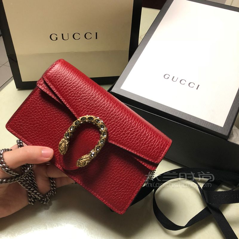 古馳 GUCCI 女士酒神單肩包鏈條包斜挎包 分享一只貧民窟女孩的買包經(jīng)歷 (5)