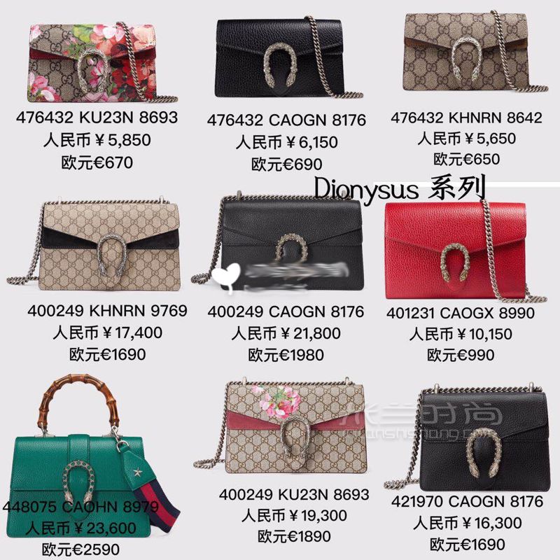Gucc七大系列經(jīng)典包（附國內(nèi)／意大利價(jià)格） Gucci源于意大利的時(shí)裝奢飾品牌 (7)