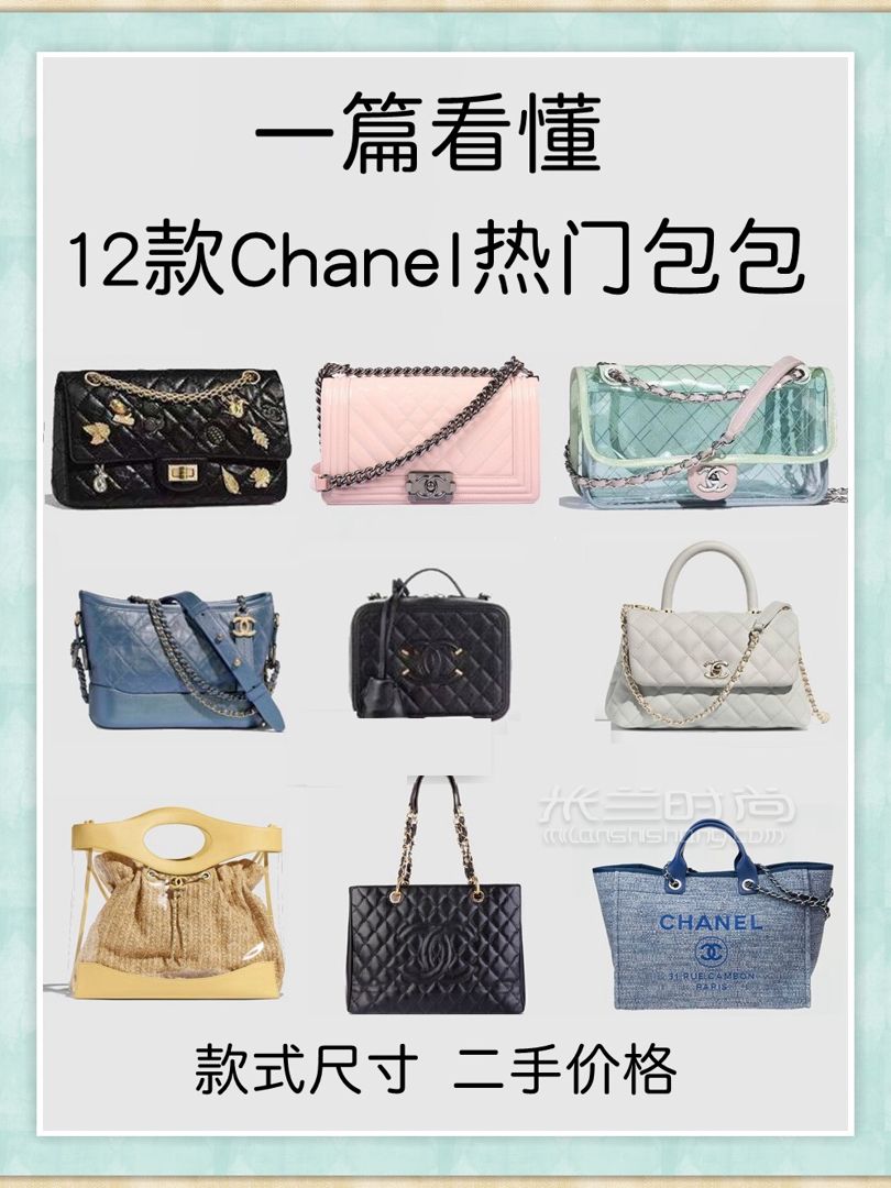 9張圖看懂12款chanel香奈兒包區(qū)別尺寸比價(jià) (1)