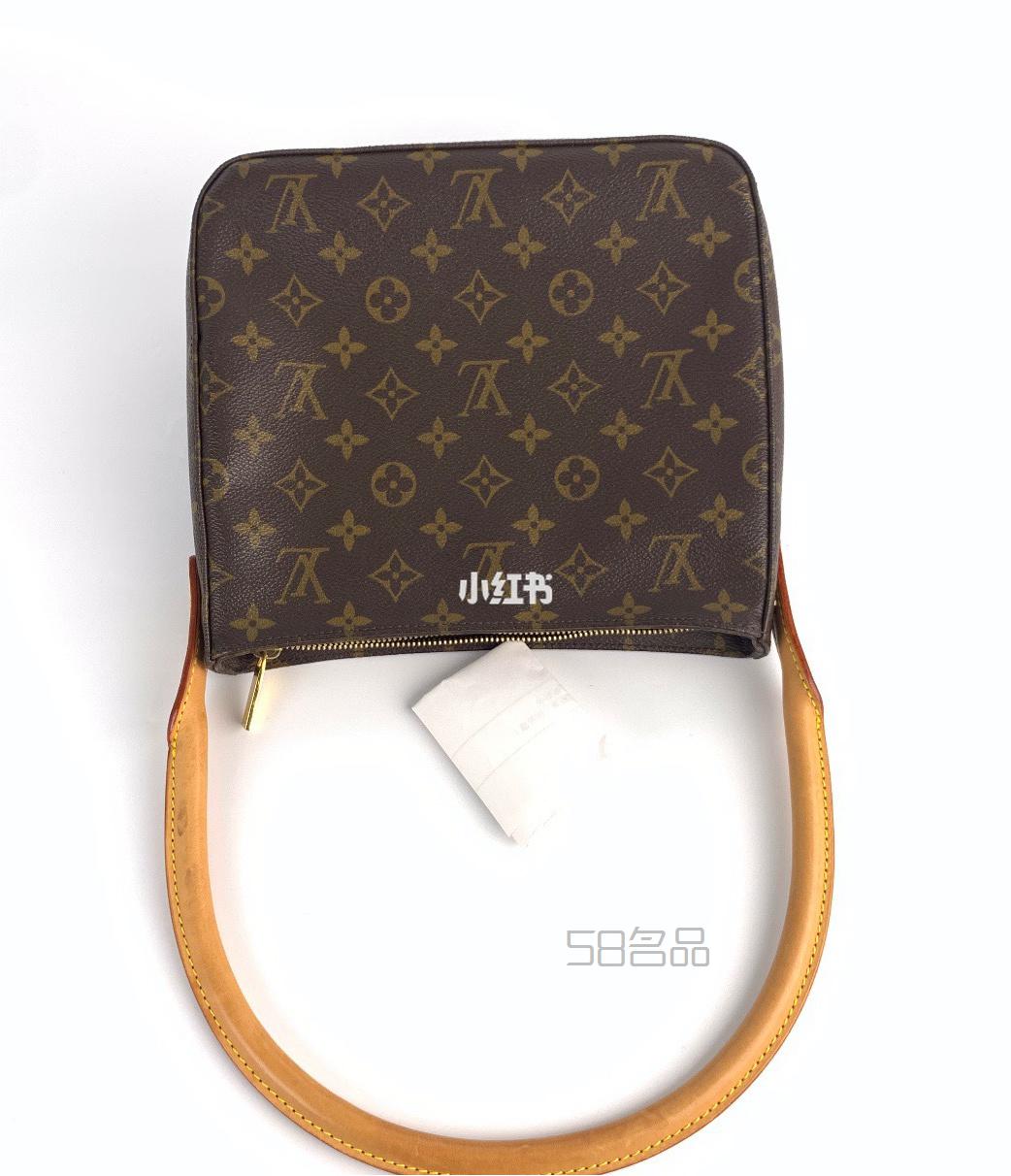 99新 Lv 路易威登 looping中號 中古老花包,lv手鏈辨認真假_18