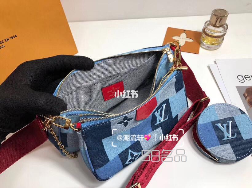新款2020LV牛仔布 三合一 麻將包,lv neonoe手袋 鑒定_5
