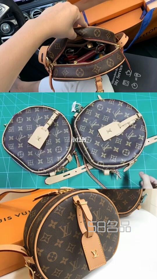 lv軟圓餅包視頻對(duì)比講解,lv老花圓筒包_1
