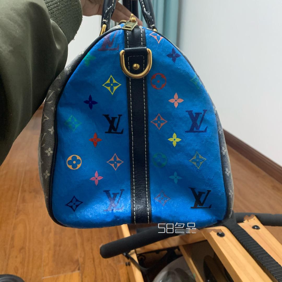 lv帆布包污漬遮蓋涂鴉皮卡丘舊包變新,lv小挎包價格_12