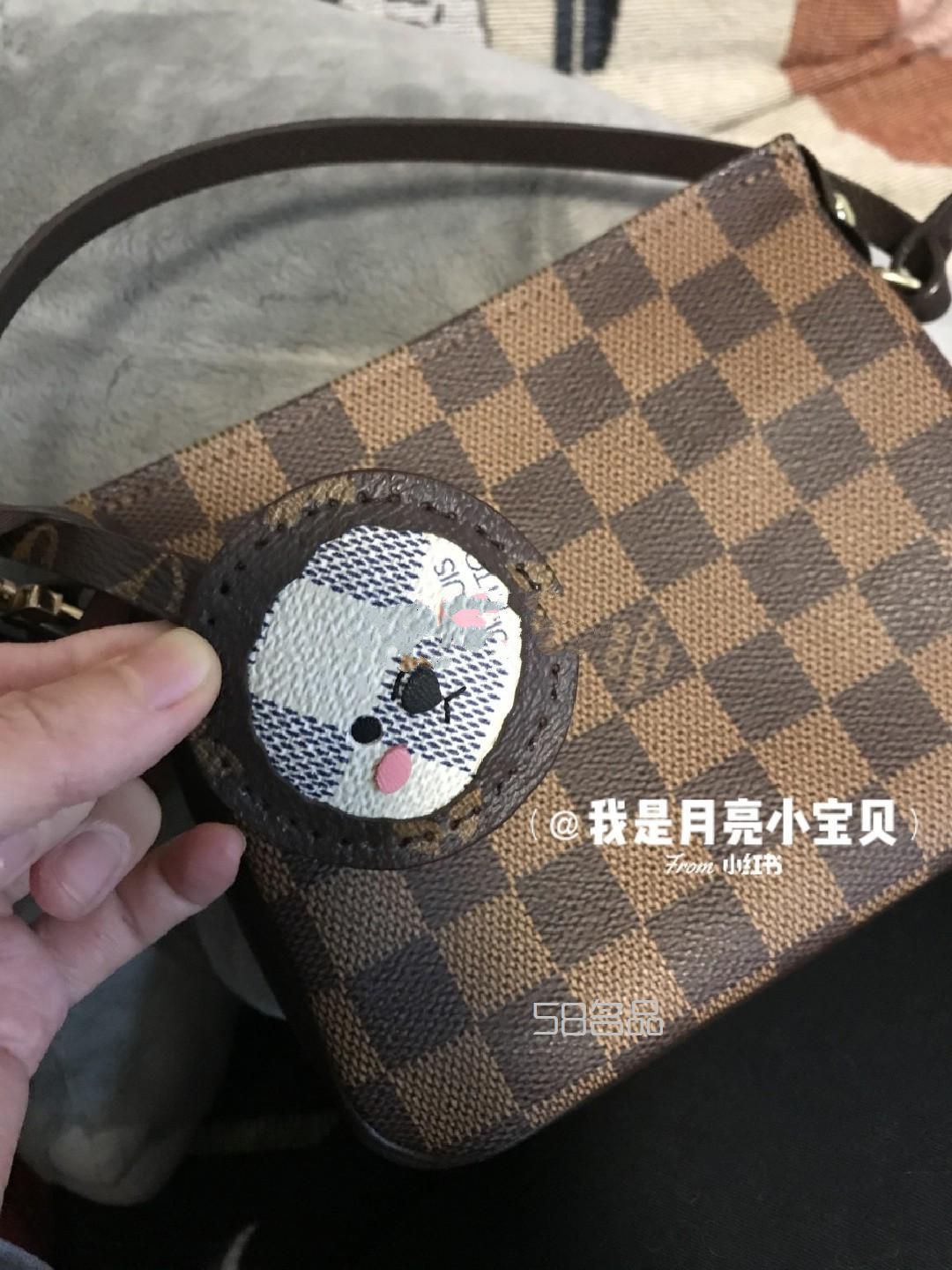 中古包拆包LV白、棕棋盤的碰撞,lv帆布系列_3
