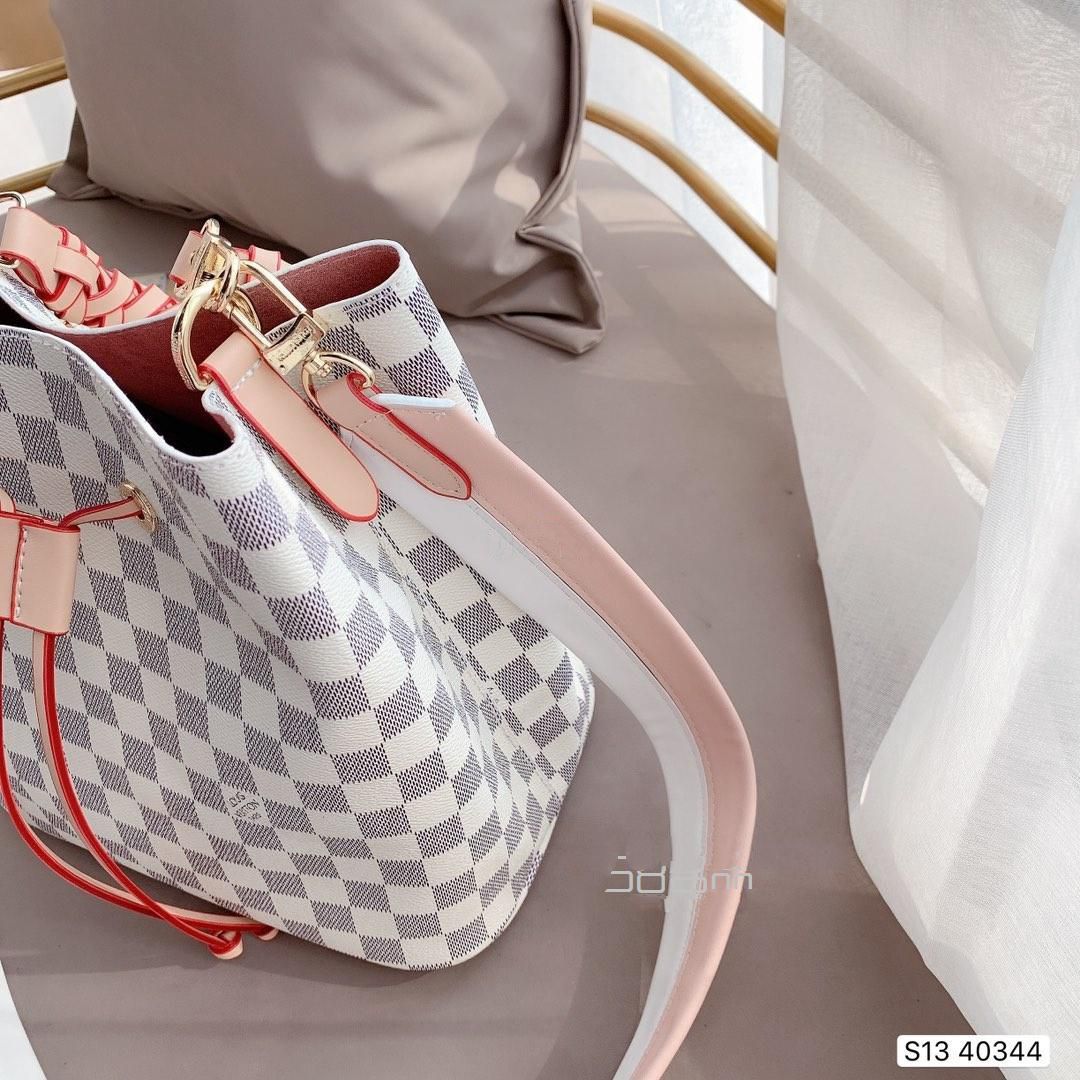 Lv 2020 神仙白格 水桶包編織手柄 櫻粉肩帶 美到無法無天,delvaux mini_3