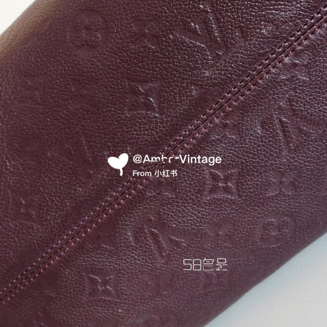 中古包 LV 紫羅蘭印花 托特包 容量超級大,lv neverfull 小號_5