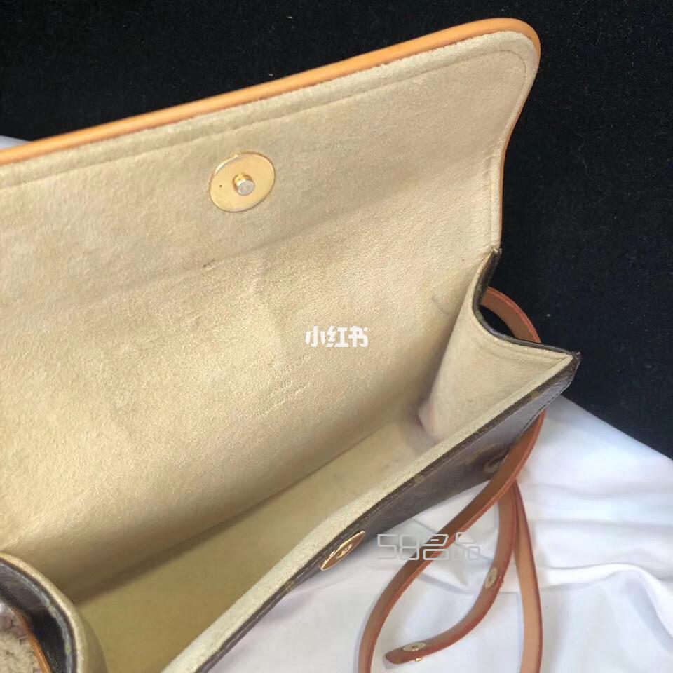 最?lèi)?ài)腰包  vintage LV老花腰包胸包,lv印花包好搭配嗎_7