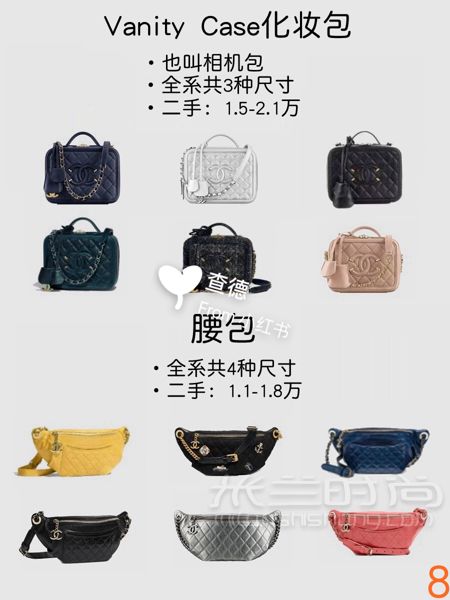9張圖看懂12款chanel香奈兒包區(qū)別尺寸比價(jià)_8