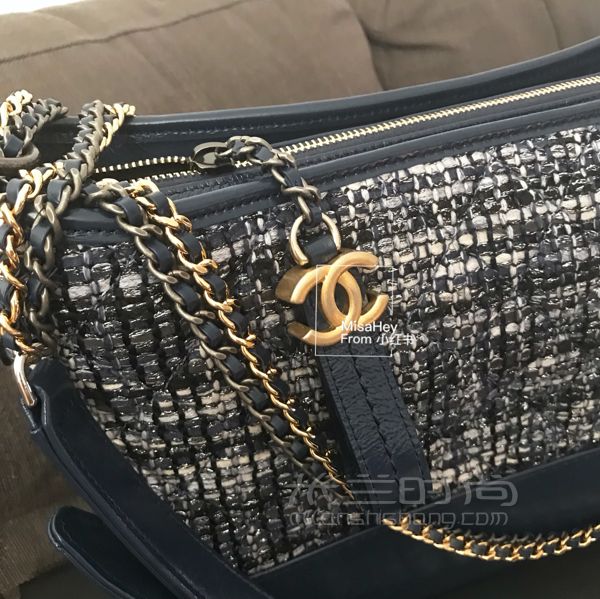 Chanel香奈兒流浪包 新款藍色毛呢_7