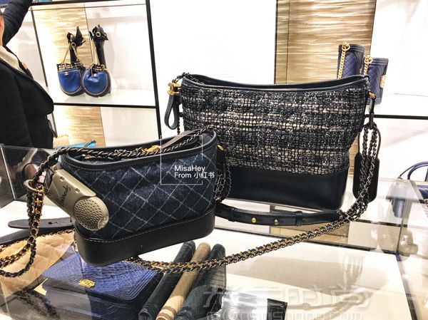 Chanel香奈兒流浪包 新款藍色毛呢_4