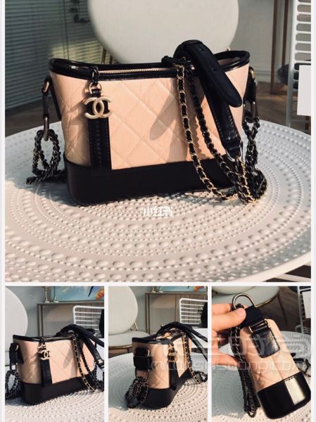 CHANEL香奈兒流浪包小號米黑色 第一次看到流浪包圖片的時候覺得這個包包好_1