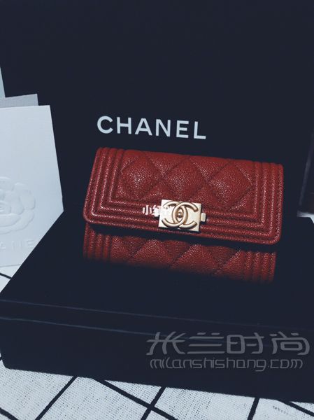 香奈兒 Chanel Leboy 卡包是被代購(gòu)種草的本來(lái)想買(mǎi)CF款的17秋冬酒紅款_1