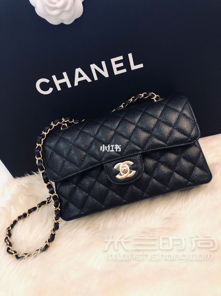 Chanel cf黑金牛小號 第一個香奈兒包包 2019.2.10購于上海國金_1