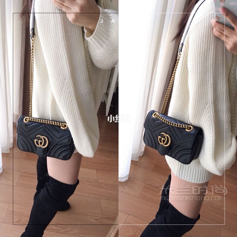Gucci Marmont mini 上身圖片 接之前這個Gucci包篇答應(yīng)大家的上身圖片來了_3