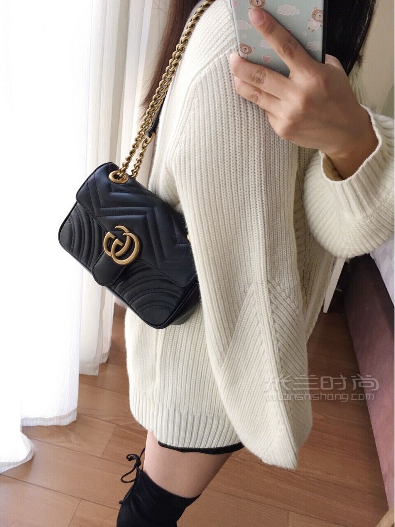Gucci Marmont mini 上身圖片 接之前這個Gucci包篇答應(yīng)大家的上身圖片來了_4