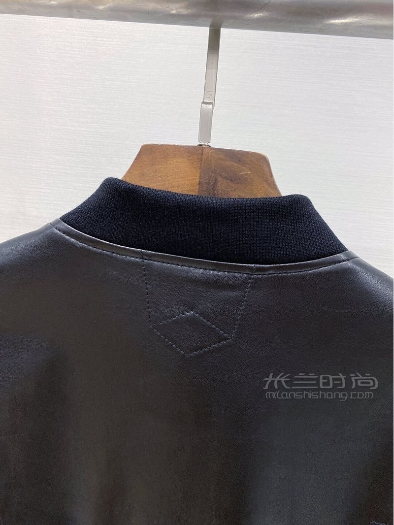 耍帥的阿瑪尼棒球服皮衣夾克 棒球服_8