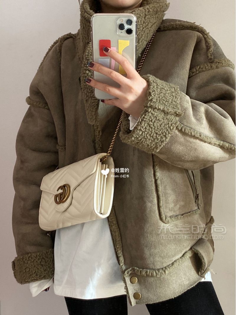 Gucci marmont系列 復(fù)古扣白金信封包 古馳怎么樣_8