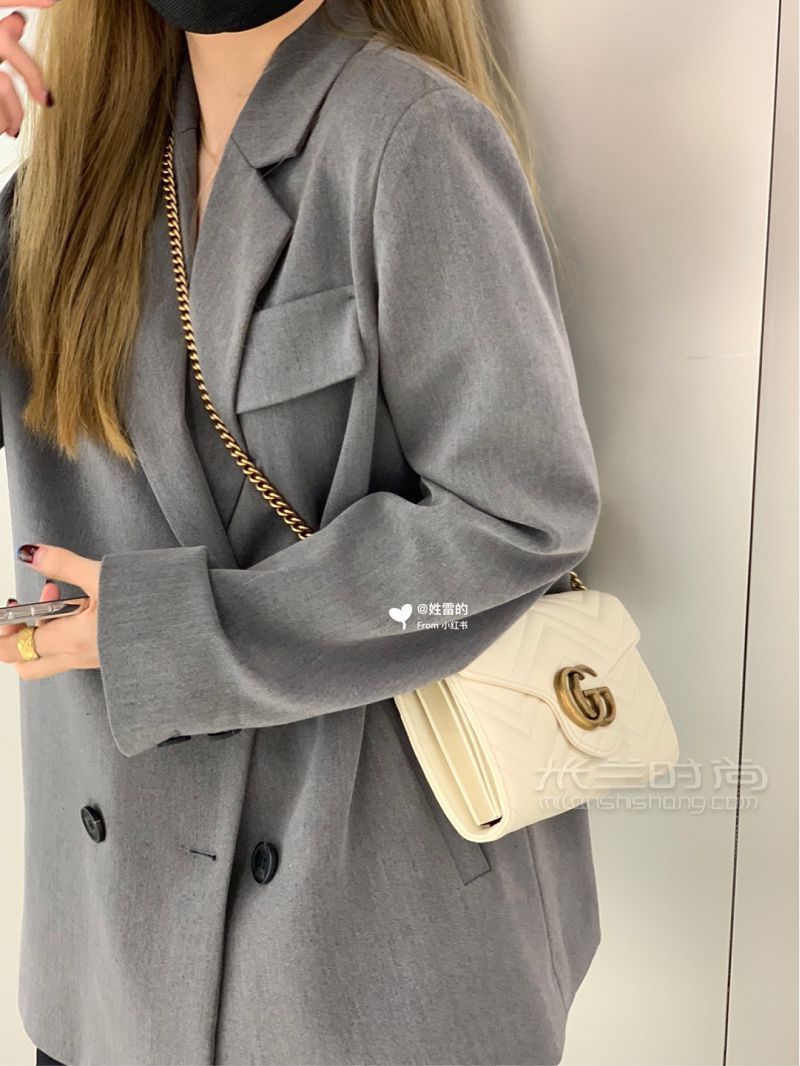 Gucci marmont系列 復(fù)古扣白金信封包 古馳怎么樣_1