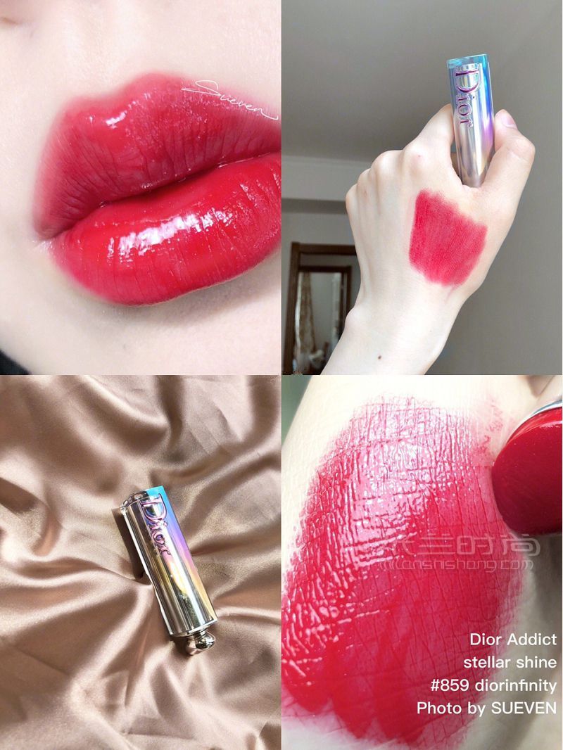 草莓硬糖口紅怎么樣？dior銀管新色859試色圖片_1