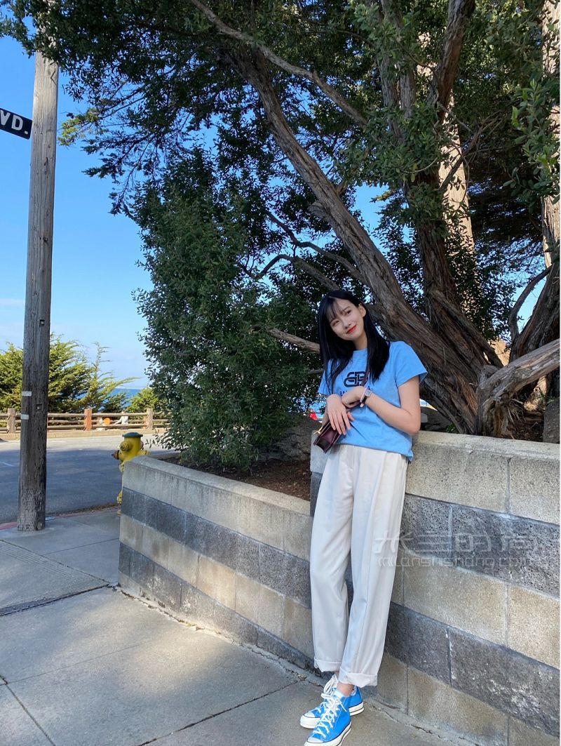 折上折入的奶藍(lán)色匡威春夏鞋子_5