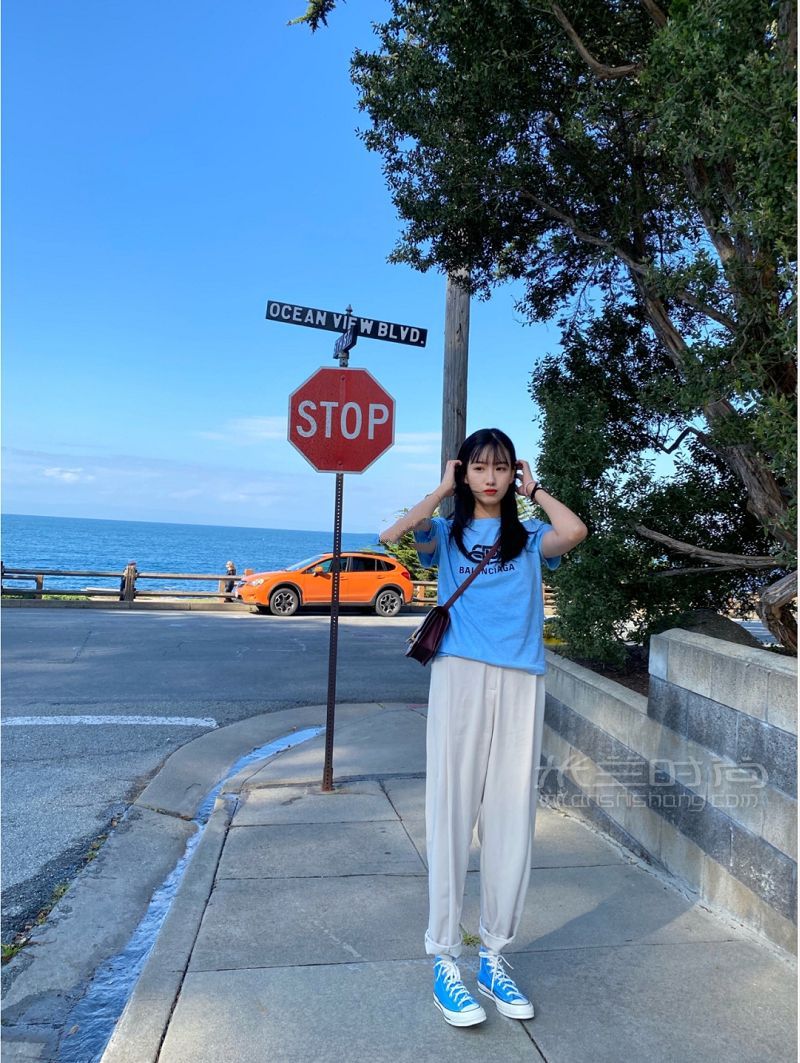 折上折入的奶藍(lán)色匡威春夏鞋子_8