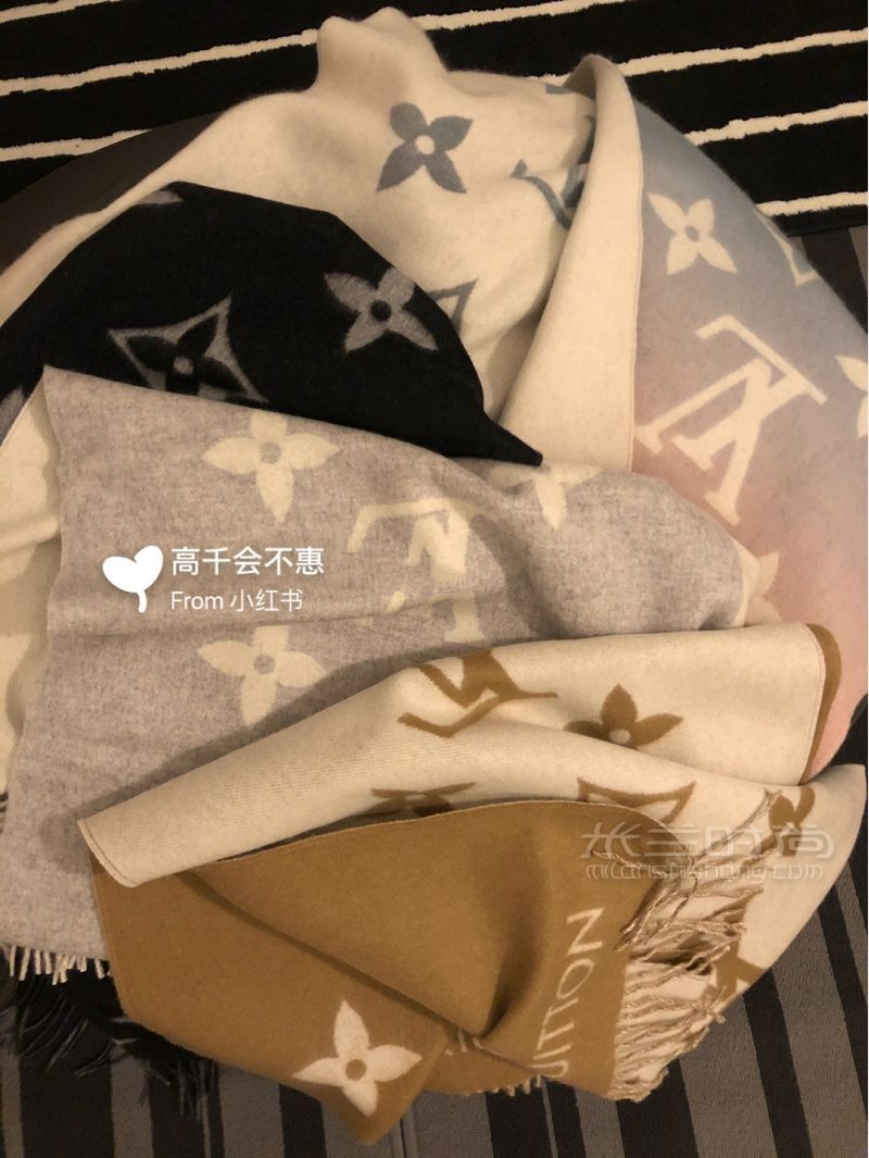 LV羊絨圍巾 顏色對(duì)比推薦 LV純羊毛圍巾_2