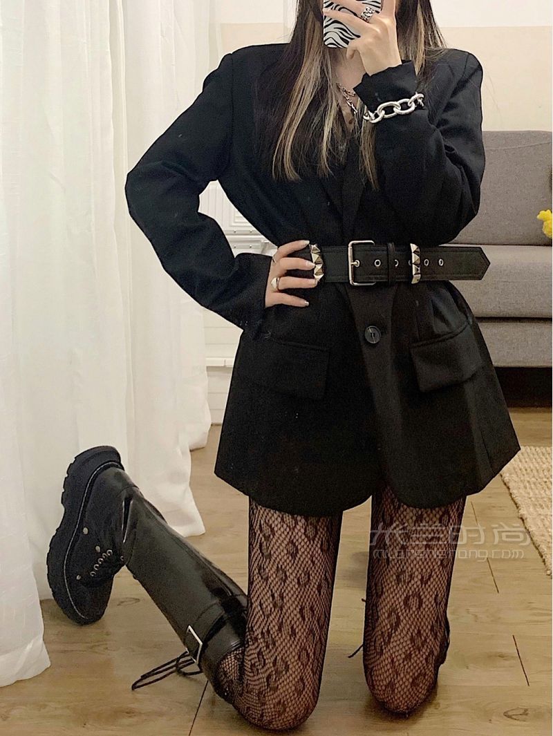 小個(gè)子女生 秋冬超A西裝辣妹出行穿搭_7