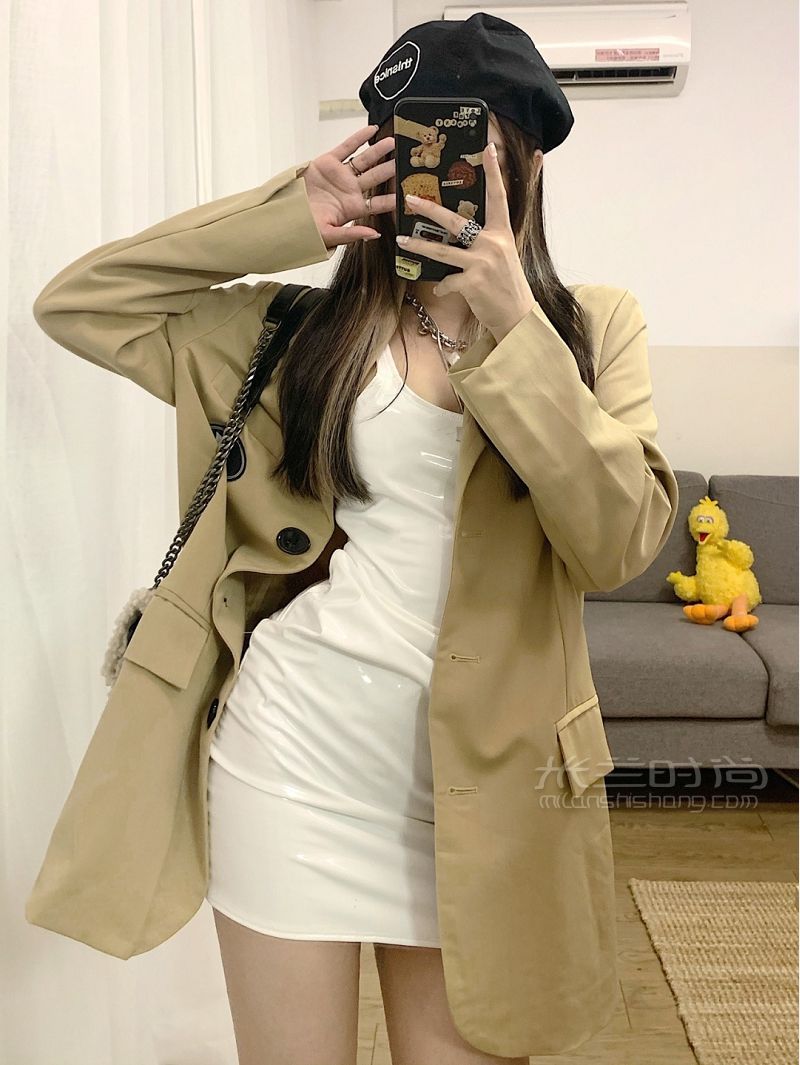 小個(gè)子女生 秋冬超A西裝辣妹出行穿搭_6