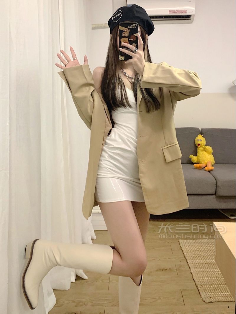 小個(gè)子女生 秋冬超A西裝辣妹出行穿搭_4