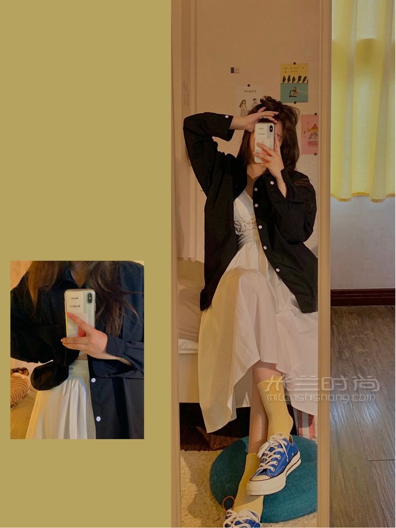襯衫合集 純色雖普通但也制造彩襯衫_5