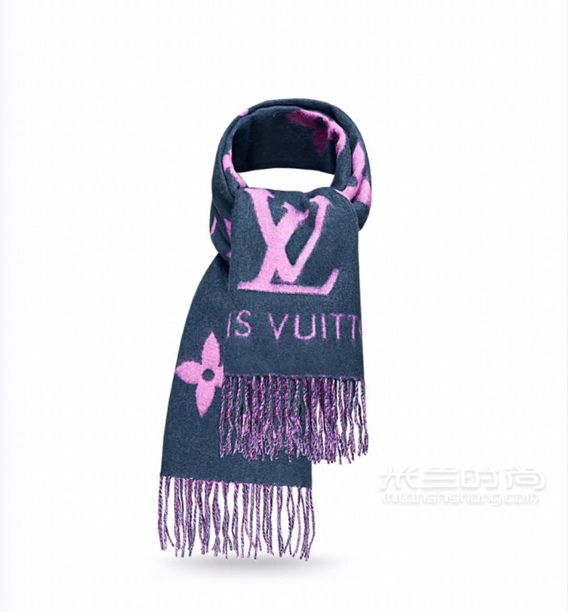 lv羊絨圍巾全球價(jià)格對(duì)比 純羊毛圍巾_2