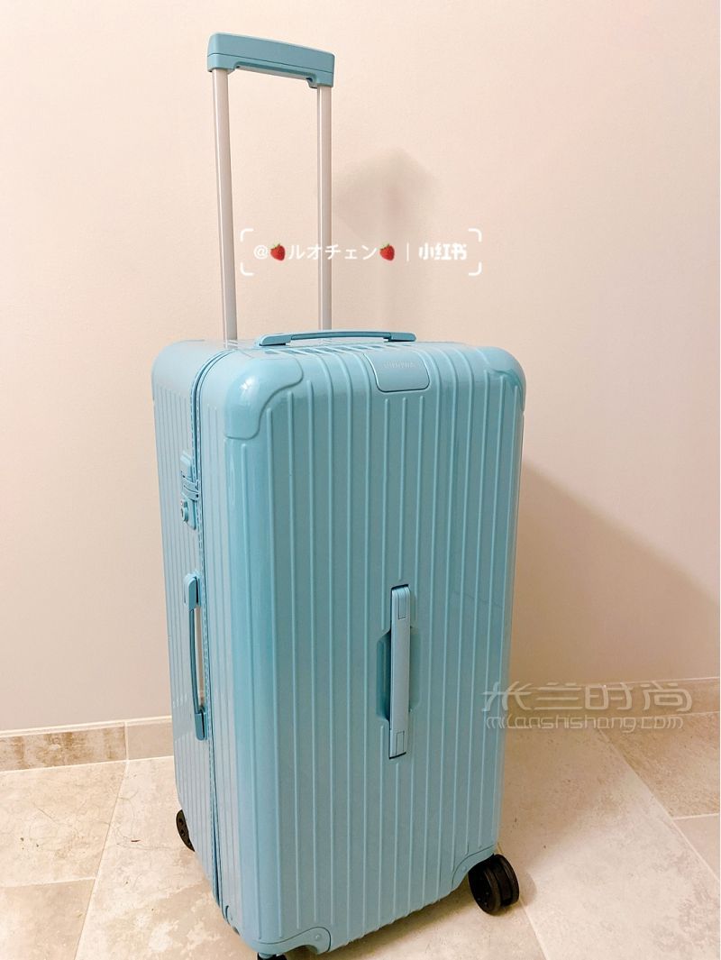 買到啦易烊千璽代言限量冰川藍rimowa拉桿箱_2