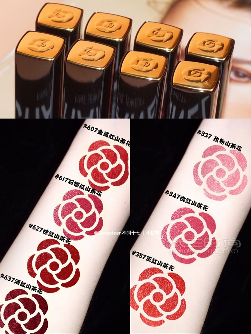 2020新品香奈兒山茶花全套口紅試色！求放過_9