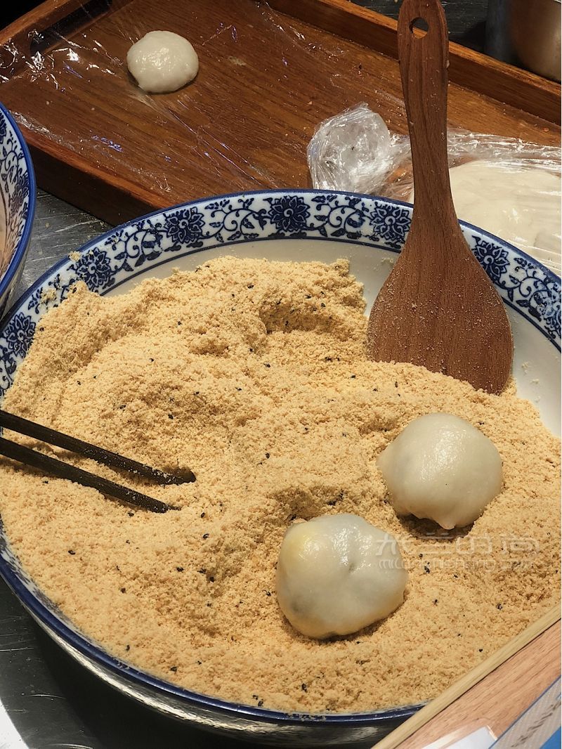 長沙牛肉餅店的手包麻薯2元一個太絕了 抹茶美食_3