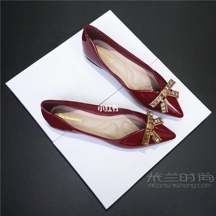 平價(jià)紅色平底婚鞋 備婚搭配 備婚日記_4