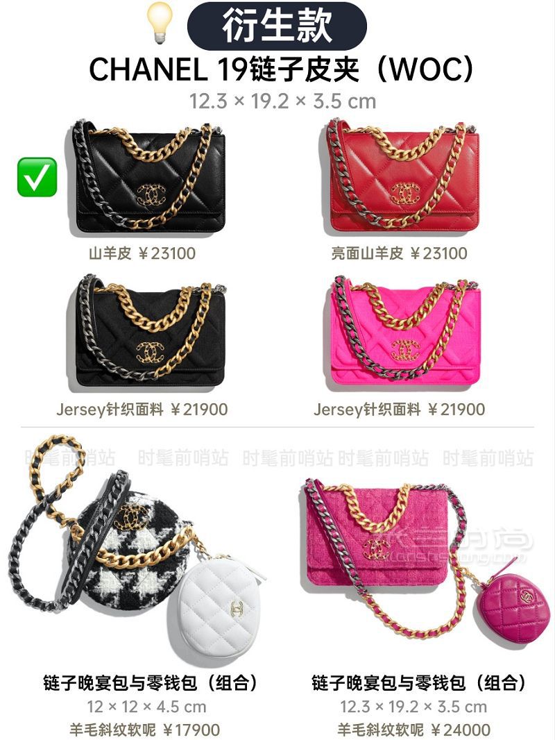 Chanel 19 最全款式總結+2020全球比價_9
