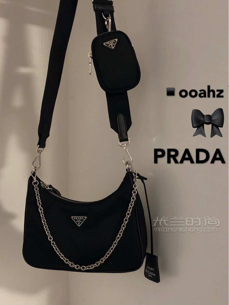 Prada hobo三合一鏈條包太香了！_1