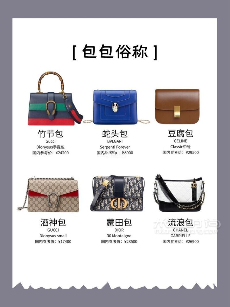 奢侈品大牌包包俗稱 流浪包 笑臉包 蛇頭包怎么稱呼？_4