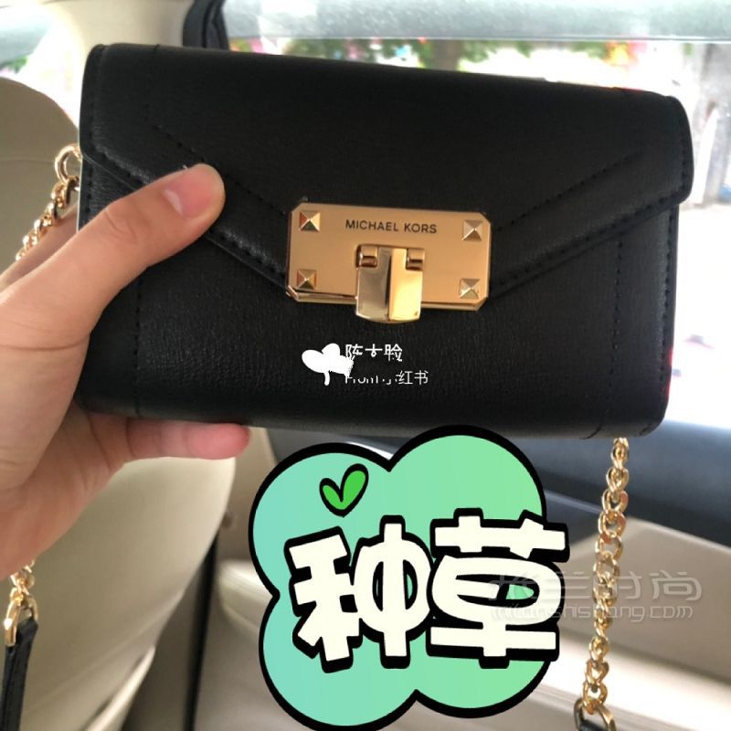 陳大臉MK女包 KINSLEY迷你鏈條斜挎包腰包_1