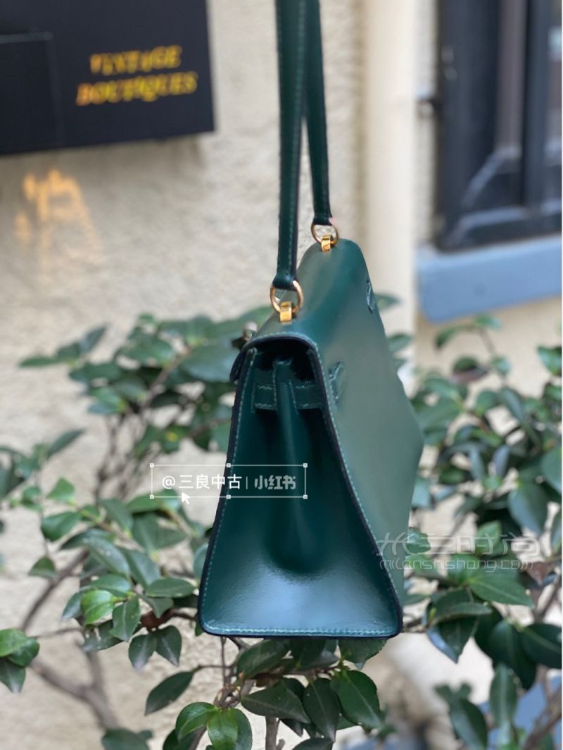 生活總要帶點(diǎn)綠hermes kelly 20祖母綠來啦_5