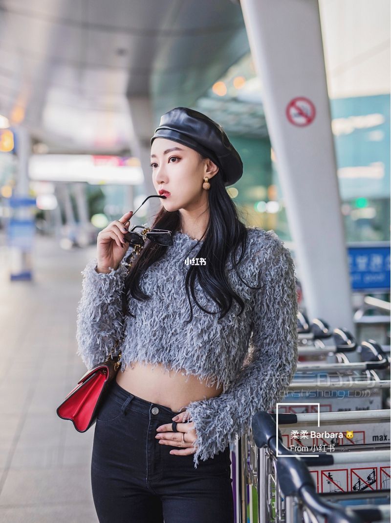 機(jī)場(chǎng)穿搭 韓國首爾女團(tuán)風(fēng)_3