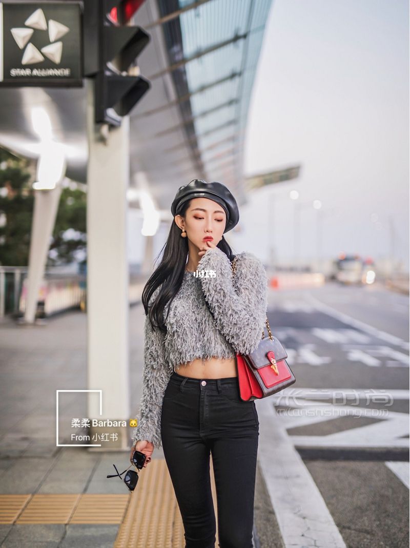 機(jī)場(chǎng)穿搭 韓國首爾女團(tuán)風(fēng)_1