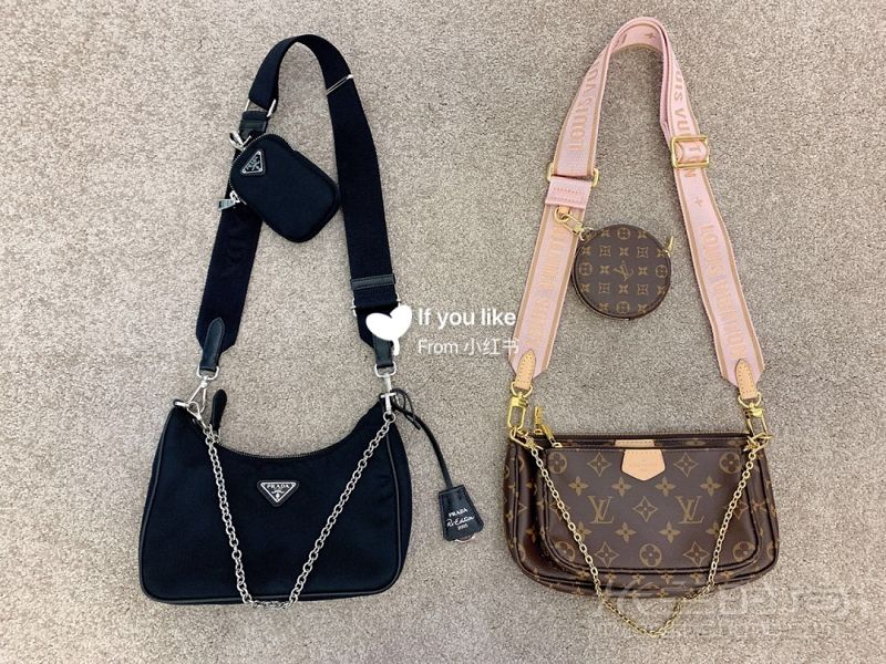 普拉達(dá)prada hobo三合一和LV五合一麻將包怎么選？_1