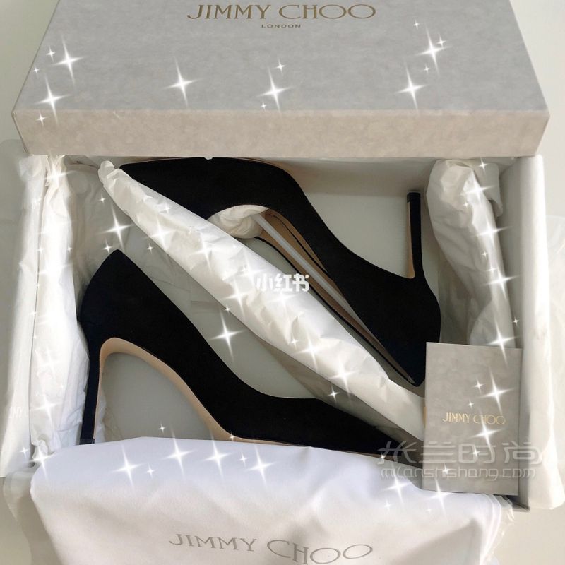 Jimmy Choo周仰杰細跟磨砂皮高跟鞋_1