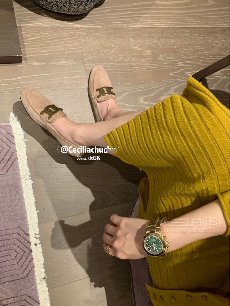 比起Gucci樂(lè)福 更愛(ài)Tods粗鏈條樂(lè)福鞋?。6