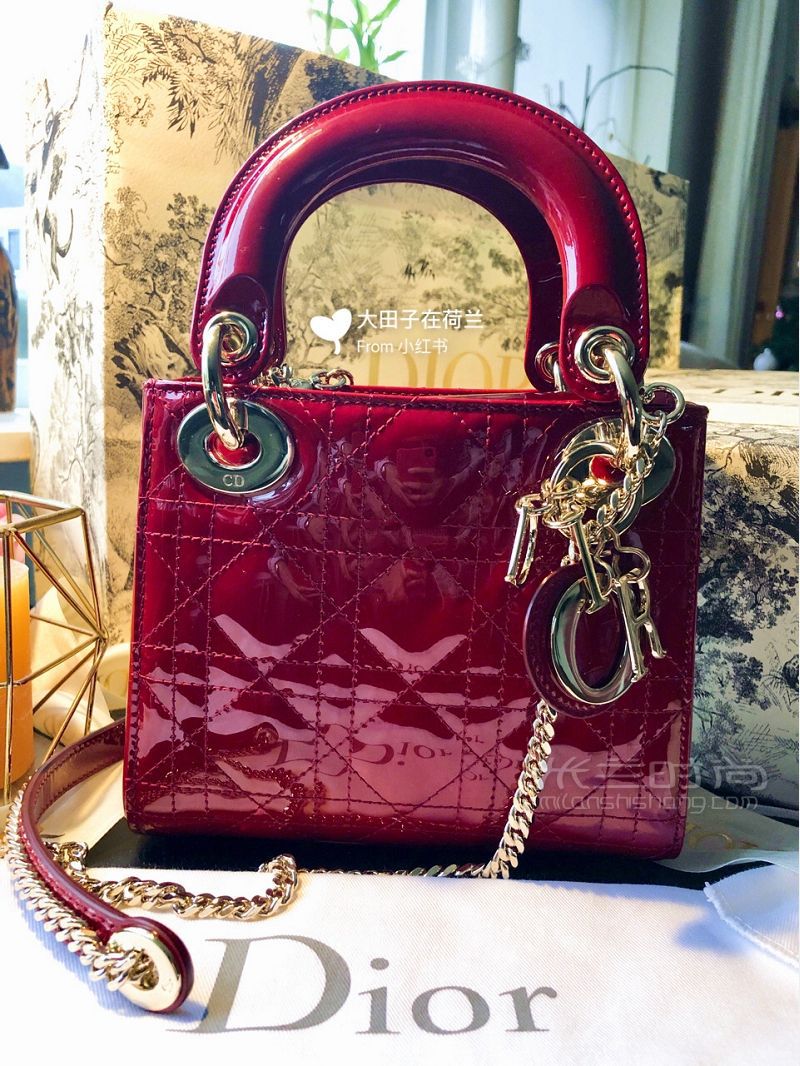 有了它再也不想買其他包 迷你lady dior香檳_4