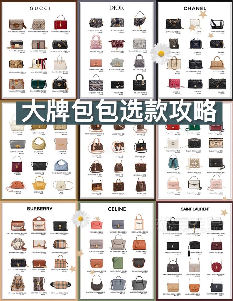 人生第一只大牌包包怎么選？九張圖看懂奢侈品大牌包包選款攻略_1